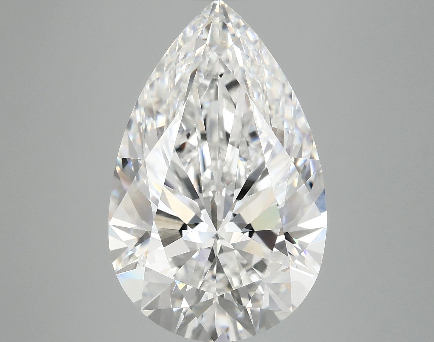 7.13 Carat Pear Shaped Ideal Cut VVS2 IGI Certified Lab Grown Diamond