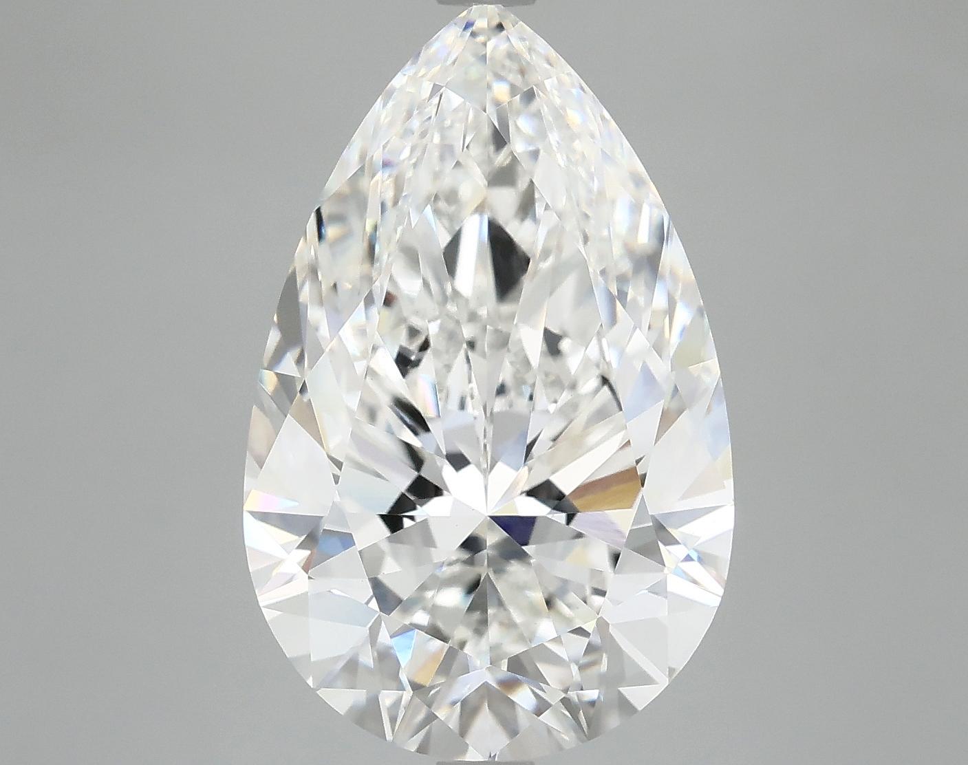 7.58 Carat Pear Shaped Ideal Cut VVS2 IGI Certified Lab Grown Diamond