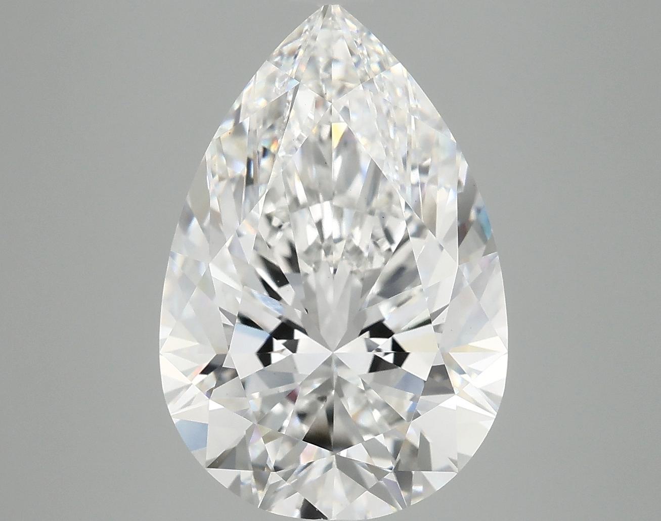 6.2 Carat Pear Shaped Excellent Cut VVS2 IGI Certified Lab Grown Diamond