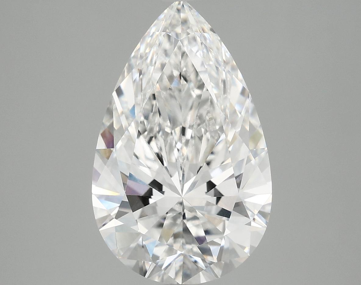 3.91 Carat Pear Shaped Ideal Cut VVS2 IGI Certified Lab Grown Diamond