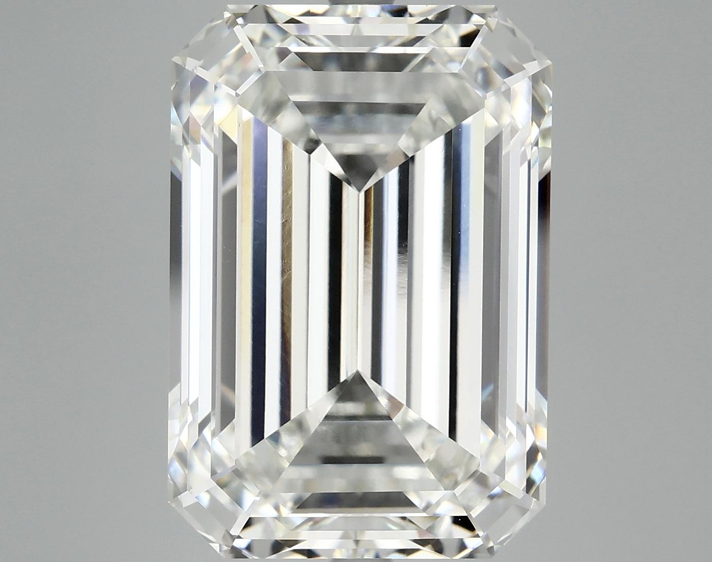 12.52 Carat Emerald Shaped Ideal Cut VVS2 IGI Certified Lab Grown Diamond