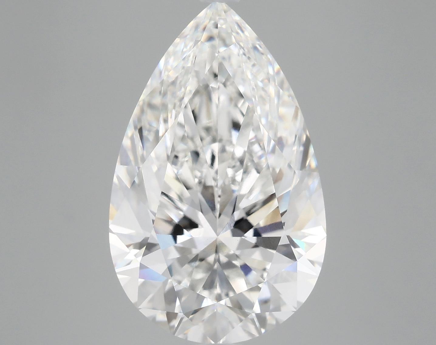 7.45 Carat Pear Shaped Ideal Cut VVS2 IGI Certified Lab Grown Diamond
