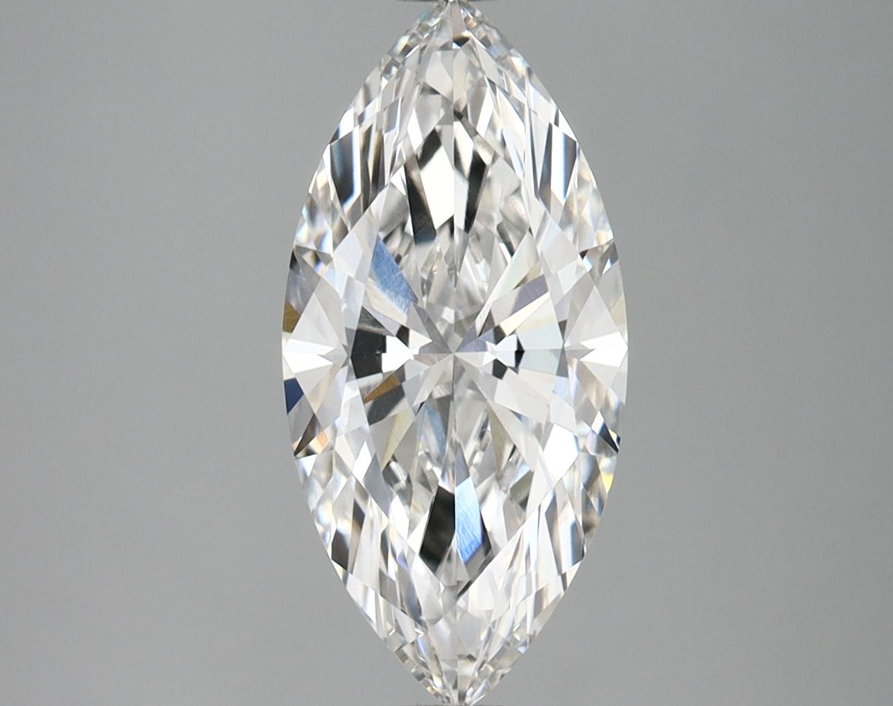 2.1 Carat Marquise Shaped Excellent Cut VVS1 IGI Certified Lab Grown Diamond