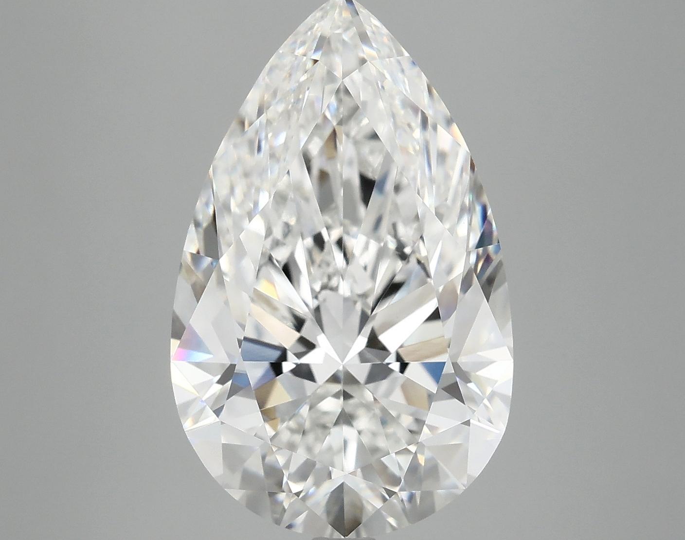 7.11 Carat Pear Shaped Ideal Cut VVS2 IGI Certified Lab Grown Diamond