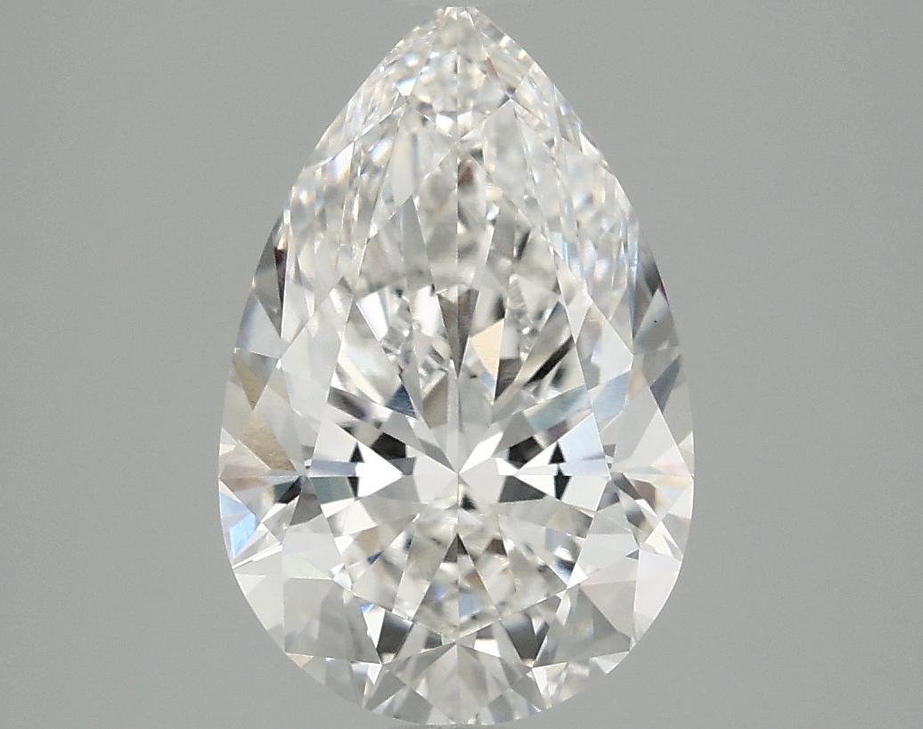 3.09 Carat Pear Shaped Excellent Cut VVS2 IGI Certified Lab Grown Diamond