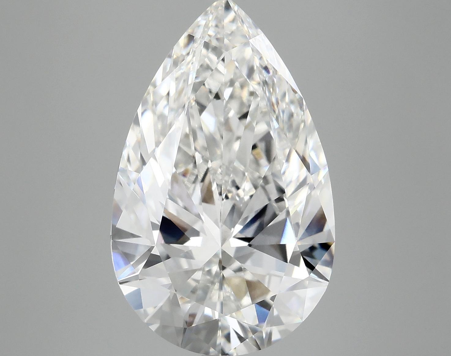 7.28 Carat Pear Shaped Ideal Cut VVS2 IGI Certified Lab Grown Diamond