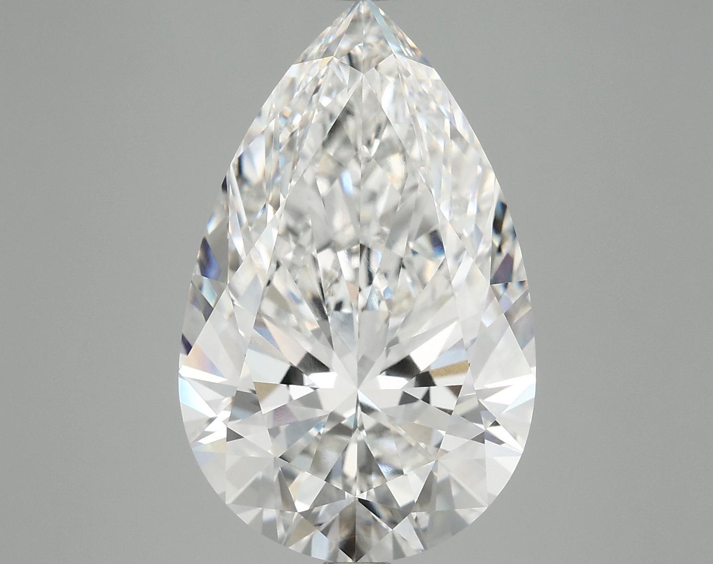 7.19 Carat Pear Shaped Ideal Cut VVS2 IGI Certified Lab Grown Diamond