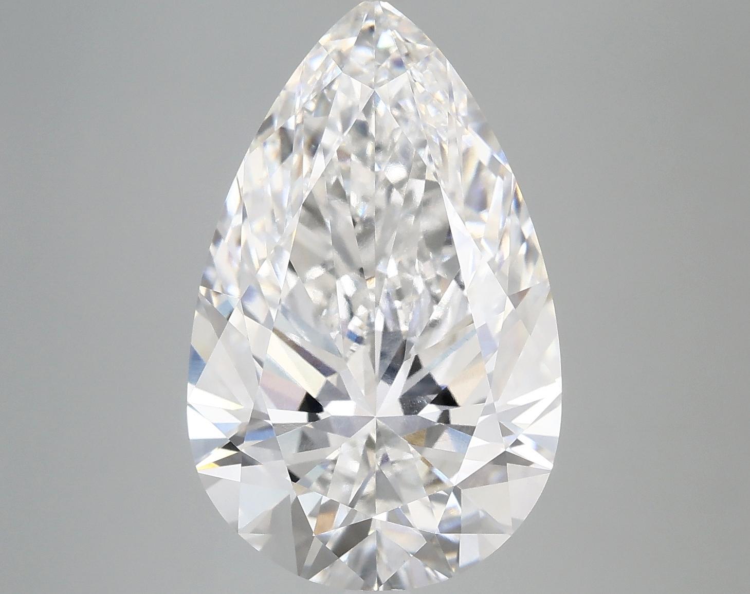 6.74 Carat Pear Shaped Ideal Cut VVS2 IGI Certified Lab Grown Diamond