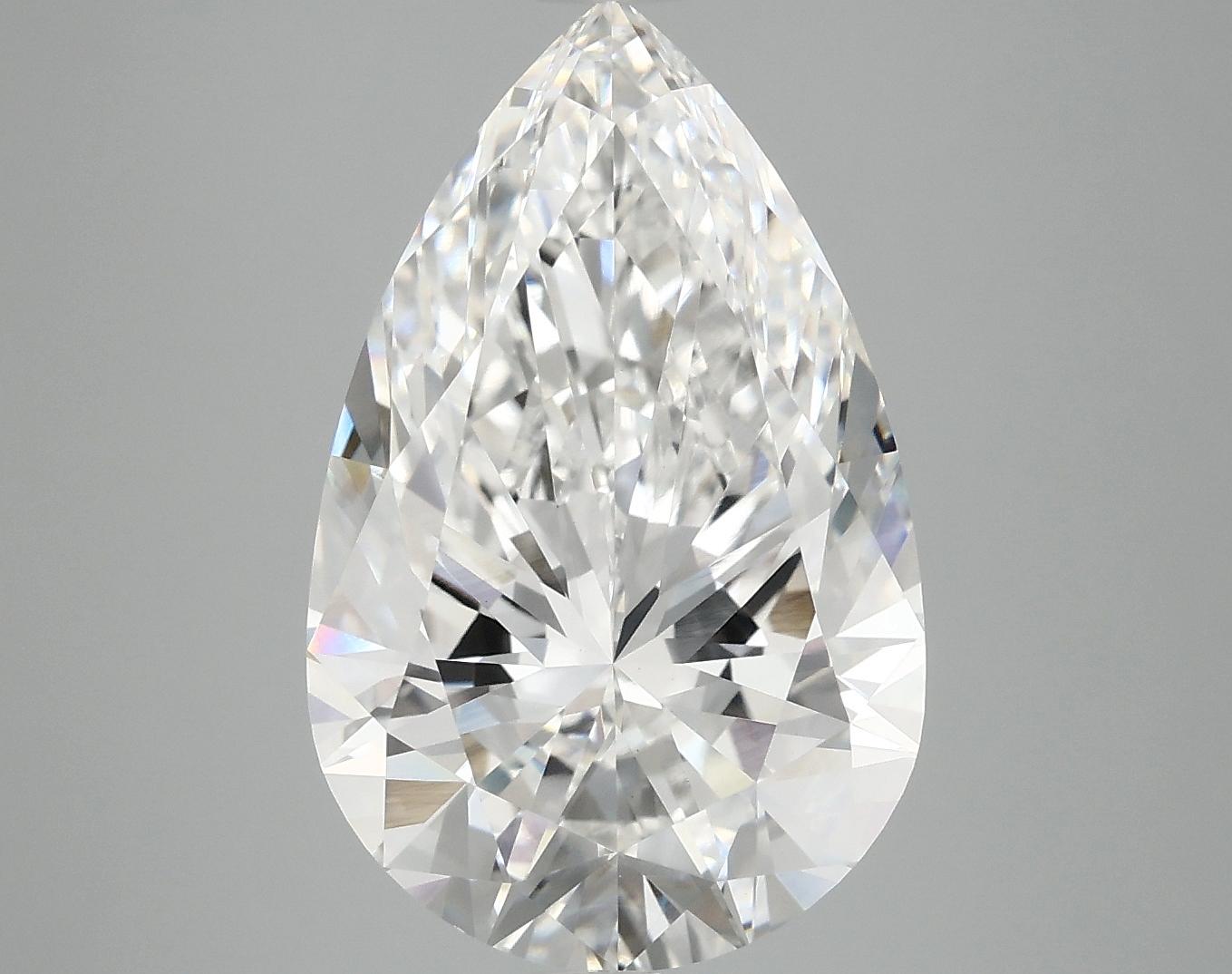 5.99 Carat Pear Shaped Ideal Cut VVS2 IGI Certified Lab Grown Diamond