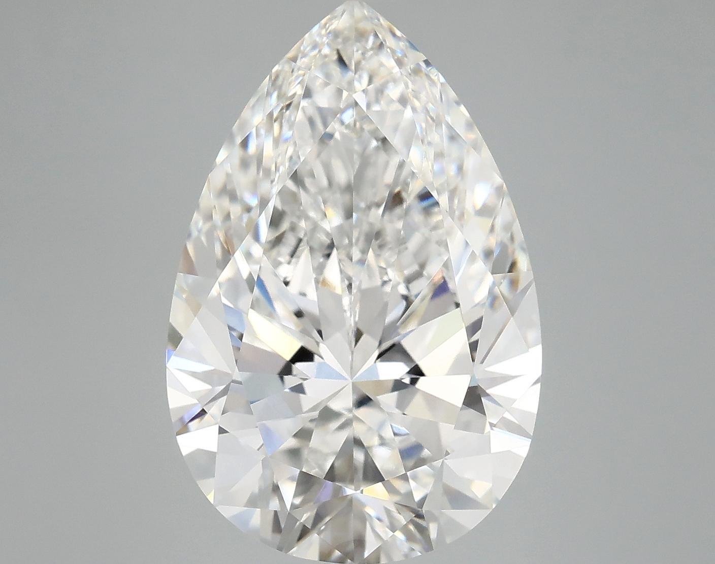 7.5 Carat Pear Shaped Excellent Cut VVS2 IGI Certified Lab Grown Diamond