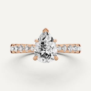 Side Stone Engagement Ring