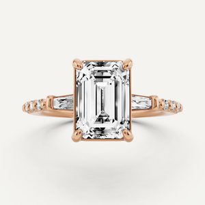 Side Stone Engagement Ring
