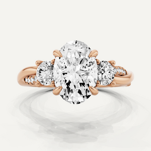 Side Stone Engagement Ring