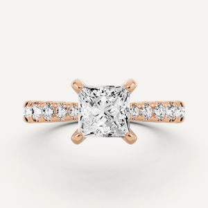 Side Stone Engagement Ring