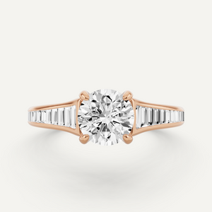 Side Stone Engagement Ring