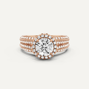 Halo Engagement Ring