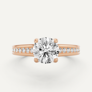 Side Stone Engagement Ring