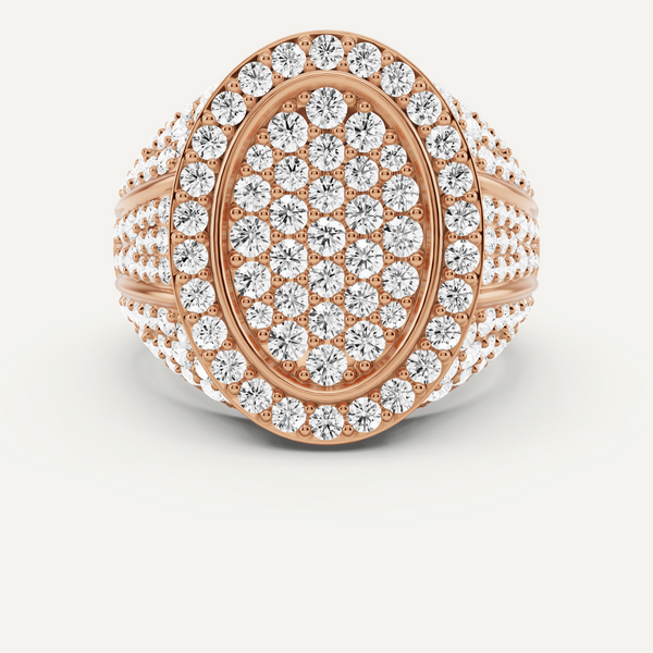 3 3/4 ctw Round Diamond Men's Ring