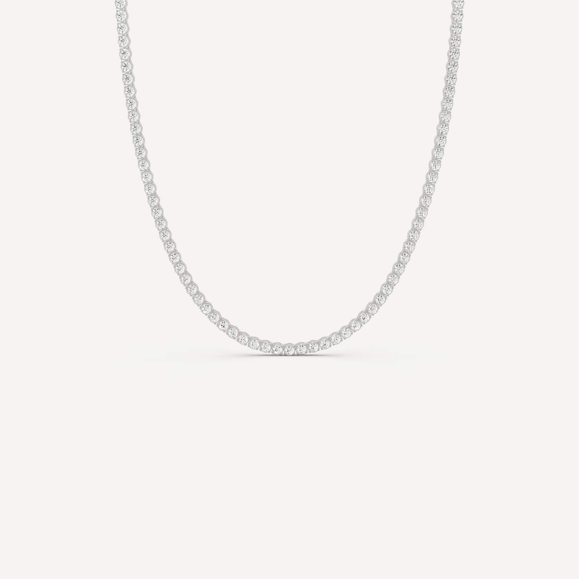 5 ctw Round Diamond Four Prong Fashion Necklace