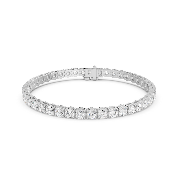 8 ctw Round Diamond Four Prong Box Tennis Bracelet