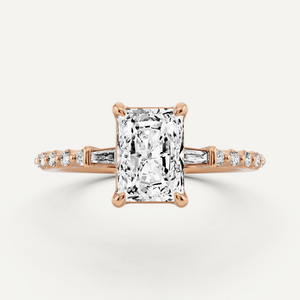 Side Stone Engagement Ring