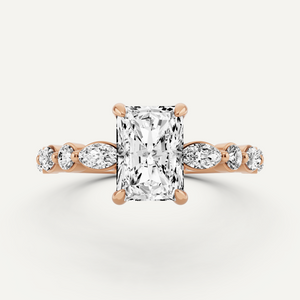 Hidden Halo Engagement Ring