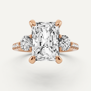Side Stone Engagement Ring