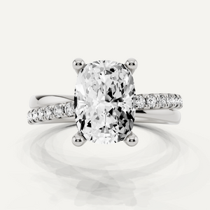 Side Stone Engagement Ring