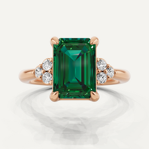 Side Stone Engagement Ring
