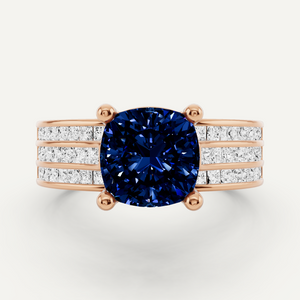 Side Stone Engagement Ring