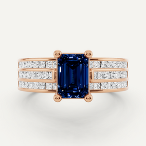 Side Stone Engagement Ring