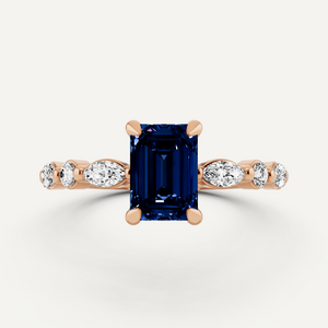 Hidden Halo Engagement Ring