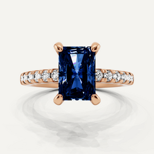 Hidden Halo Engagement Ring