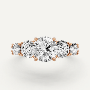Side Stone Engagement Ring