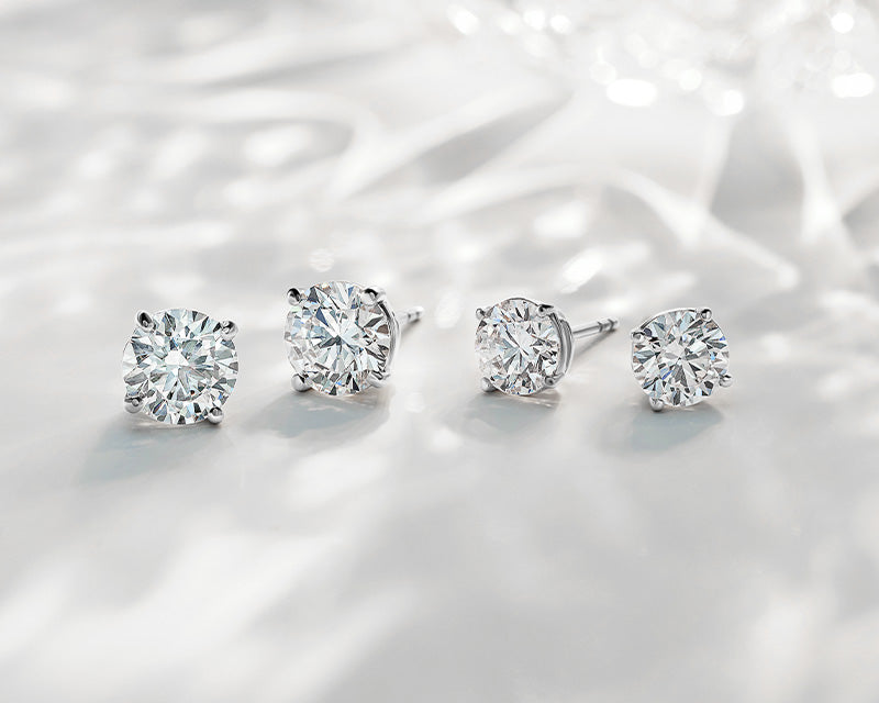 Lab Grown Diamond Stud Earrings | Diamond Jewelry Sale – Von Diamonds